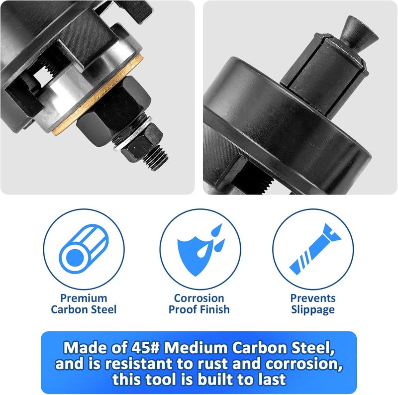 Wsays Wheel Bearing Puller Tool Remover Installer Kit Compatible with Harley 2000-2025, for 0.75" 1.0" and 25mm Wheel Bearings, ABS or Non-ABS - Image 2